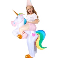 5慧Purim Unicorn Inflatable คอสตูมสำหรับผู้ใหญ่เด็กฮาโลวีน Cosplay Carnival Costume Anime Mascot บทบา