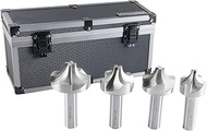 Accusize Industrial Tools H.S.S. Corner Rounding End Mill Set 4 Pc Size from 1/2'' to 3/4'', 3/4'' S