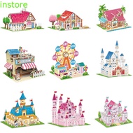 INSTORE 3D Castle Airplane Assembly Model, Building Model 3d Puzzles, Building Block Toy Airplane Ca