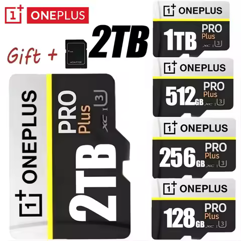 OnePlus 2TB High-Speed V30 A2 4K SD Card 512GB 256GB Memory Card 1TB Micro TF SD Adapter for Smart P