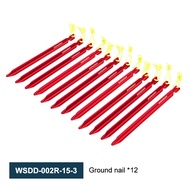 Widesea Camping 4pc/set Tent Pegs Stakes Nails for Hard Snow Floor Outdoor Accessories Shelter Equip