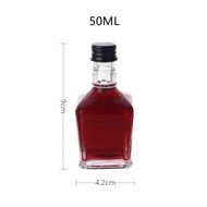 5Pcs 50ml Wine Bottle Glass Bottle Botol Kaca Liquor Minuman Whiskey