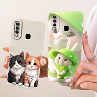 Camera Protection Cover For Vivo Y19 1915 / Y5s V1934A V1934T / Z5i Casing Cute Cartoon Rabbit Cat S