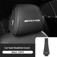 Mercedes Benz AMG Leather Car Seat Headrest Protective Cover Interior Accessories For Benz A B C E S