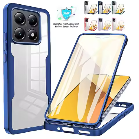 360 Full Protection Case For Xiaomi 14T Pro Clear Screen With Silicone Cover for Mi 14T Mi14T Xiaomi