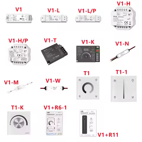 Skydance V1 V1-L V1-K V1-H 2.4G LED Dimmer Controller 1/3/4 Channel Dimmer WiFi RF Touch CV Controll