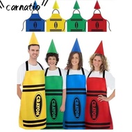 CARNATIOGV Crayon Themed Gnome Set, Colorful Funny Crayon Apron,  Cleaning Fancy Dress Art Craft Act