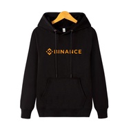 Binance Cryptocurrency Hoodie Long Sleeve Street Style Womens Clothing Cotton Inner Linen Printed Ca