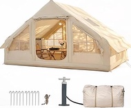 Aoxun Inflatable Camping Tent for 4-8 Person, Instant Setup Family Size Tent, Waterproof Windproof O