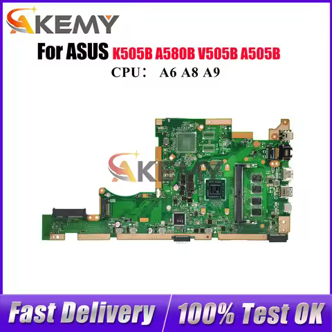 X505BA Laptop Motherboard For ASUS VivoBook A505B V505B X505BP K505B X505BA X505B A580B Notebook Mai