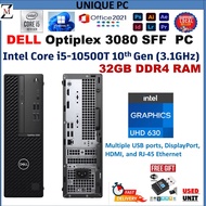 Dell OptiPlex 3080 SFF Small Form Factor Business PC Intel Core i5-10TH GEN 64GB DDR4 RAM,1TB PCIe S