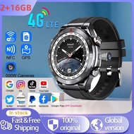 Nano SIM Card SmartWatch 4G LTE with GPS Wifi NFC HD Camera IP67 Heart Rate Google Play APP Download Android Smart Watch for Men