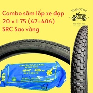 Combo săm lốp xe đạp trẻ em cỡ 20x1.75 (47-406)
