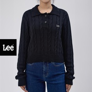 LEE เสื้อโปโลสเวตเตอร์ผู้หญิง คอลเลคชั่น Denim Obsession รุ่น LE F325WPOLN13