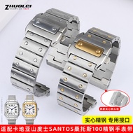 VIW5 [Shipped from China] Suitable for Cartier Santos Steel Band Santos100 Men Women Large Stainless