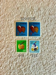日本生肖郵票 1967 1979 1991羊年🐑