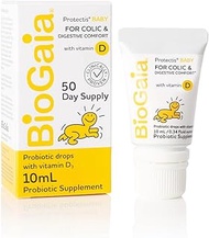 BioGaia Protectis Probiotics Drops With Vitamin D For Baby,Nfants, Newborn And Kids Colic, Spit-Up, Constipation &amp; Digestive Comfort, 10 Ml, 0.34 Oz, 1 Pack