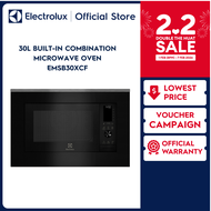 [New] Electrolux EMSB30XCF 60cm UltimateTaste 900 Built-in Convection Microwave Oven 30L Capacity wi