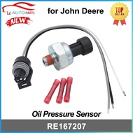 1pcs Oil Pressure Sensor RE167207 for John Deere Engine Code DT466E I530E DT466/530 HT53 with Wiring