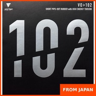 VICTAS Table Tennis Rubber VO>102 is a soft surface high-energy tension rubber designed for attackin