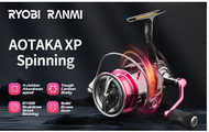 SHALLOW SPOOL RYOBI AOTAKA XP SPINNING REEL