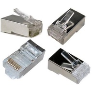RJ45 CAT5E Metal Connector Iron Plate Outdoor CAT 5E retail Connector RJ45 Connector
