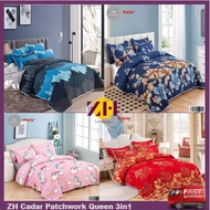 ZH Cadar Patchwork Queen 3in1 Bedsheet Queen Patchwork Bedsheets Bed sheet 3in1 Queen
