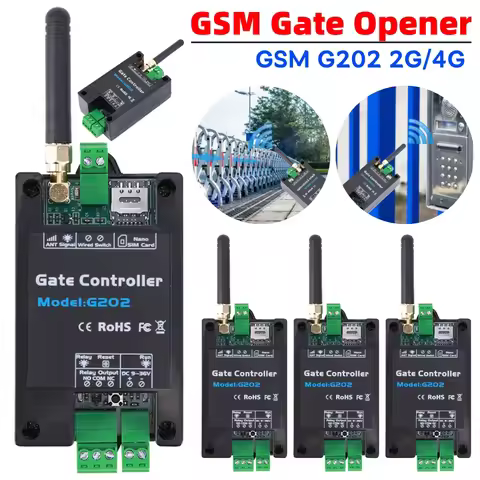 G202 Door Opener WiFi Controller GSM Remote Control Gate Opener Accessories Mobile Phone 4G Remote f