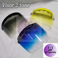 VISOR 2 TONE (2 WARNA) "GP RACING"