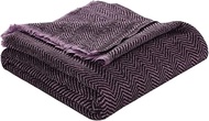 EH Pure Cashmere Shawl, Throw, Blanket, Ultra Soft Wrap, Blanket for Couch, Sofa, Bed &amp; Travel, (40" X 82") Herringbone