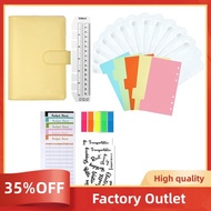 34 Pieces A6 Ring Binder Notebook, Budget Planner, 6 Holes Budget Binder with Binder Pockets, Budget