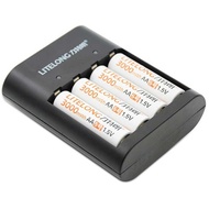 Riteron 1.5v Volt No. 5 Rechargeable Lithium Battery Charger Set Large Capacity 57 Set Constant Volt