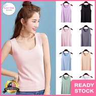 BTM_ SACHI Women Singlet Camisole Inner Tank Shirt Casual Plain Top Plus Size Undershirt Baju Peremp
