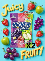 森永 - 日本森永HI-CHEW軟糖86gX2 (提子/草莓/青蘋果味 ) [新舊包裝隨機出貨]