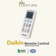 DAIKIN York Acson Aircond/ Aircon/ Air Conditioner Remote Control pemasa jauh aircondDGS01 ECGS01-i York yk3 yk-2019 冷气机