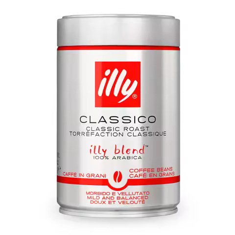 Illy classic roasted coffee beans 250 g - 100% arabica with balanced flavor and intense aroma - qumi
