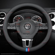 Leather Car Steering Wheel Cover for Volkswagen ID5 ID.4 ID4 ID3 ID7 ID6 PRO GTX Car Interior Modifi