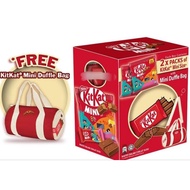 2× packs of kit kat mini saiz -free mini Duffle bag