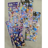 Myrainbow space stickers toy accessories space human character stickers embossed sponge material boo