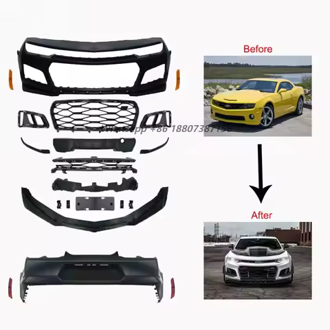 For Camaro Front and Rear Bumper Lip Splitter Diffuser Body Kit 2010-2015 Camaro 5th Update 2016 Gen