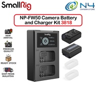 SmallRig NP-FW50 Battery Charger Set for Sony NP-FW50 Battery, Double Slot NP-FW50 Charger 1030mAh 3