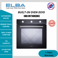 Elba [Authorised Dealer] Built-in Oven 8-Function DIVO EBO-M7388(BK) - Elba Warranty Malaysia