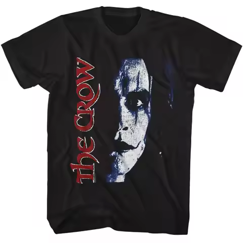 The Crow T-Shirt Men Summer Eric Draven Gothic Horror Graphic Short Sleeve Oversized Streetwear Loos
