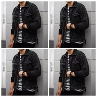 Jacket Snow black jeans jacket men's jeans jacket jeans jacket denim jeans jacket sanwash jacket cou
