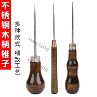[Taiwan Hot-Selling Style] Thousand Pieces Perforated Awl Needle Wooden Handle Awl Tool Perforated P