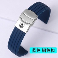 Teghaoya Strap Adapt to Silicone Watch Strap F1 Monaco Sports Diving Series Male Rubber Bracelet 20