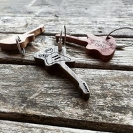Personalized Wooden Guitar Keychain, Custom Engraved Keychain, Electric Guitar
