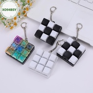 XO94BSY Button Keycap Fidget Keychain 9 Keys Keyboard Dpression Toys DIY Keyboard Keychain Toys For 
