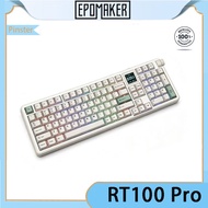 EPOMAKER RT100 Pro Custom Mechanical Keyboard with Three Modes Wireless Bluetooth Screen Gasket Hot 