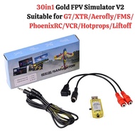 30in1 Gold FPV Simulator V2 Suitable for G7/XTR/Aerofly/FMS/ PhoenixRC/VCR/Hotprops/Liftoff HT615